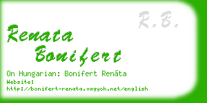 renata bonifert business card